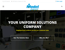 Tablet Screenshot of modelapparel.com